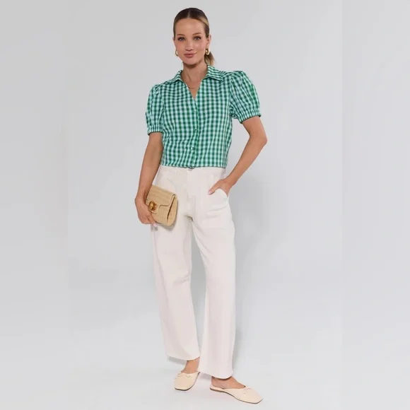 Pinch Ivy Green Gingham Top & maxi skirt- size small - Picture 5 of 16